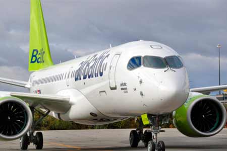 Авиакомпания airBaltic запускает рейсы в направлении Ереван-Рига-Ереван