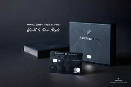 ARMSWISSBANK presents the premium World Elite™ Mastercard®