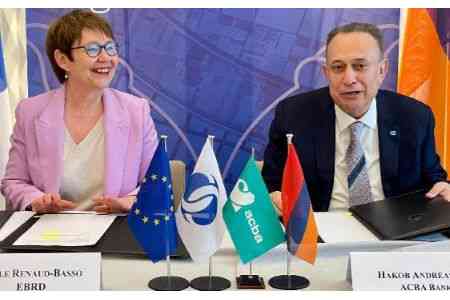 EBRD and the European Union are joining forces with Acba bank to boost the availability of funding for Armenian MSMEs