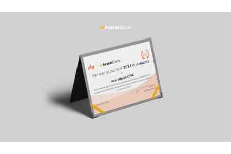 AraratBank Receives Prestigious Partner of the Year Award from Ria Money Transfer