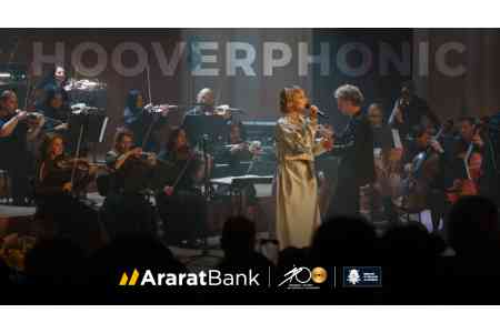 Hooverphonic`s Yerevan debut, sponsored by AraratBank, for the Philharmonic Orchestra`s 100th Anniversary