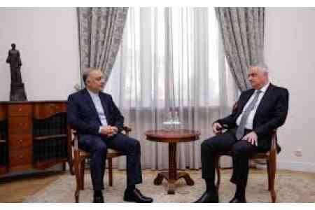 Вице-премьер Армении и посол Ирана сверили часы по повестке двухстороннего сотрудничества