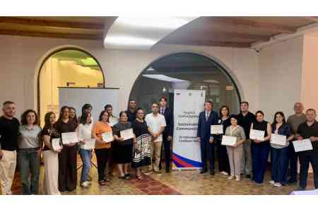 Российские дипломаты ознакомились с проектами, реализуемыми ПРООН в Сюнике за счет финансирования РФ